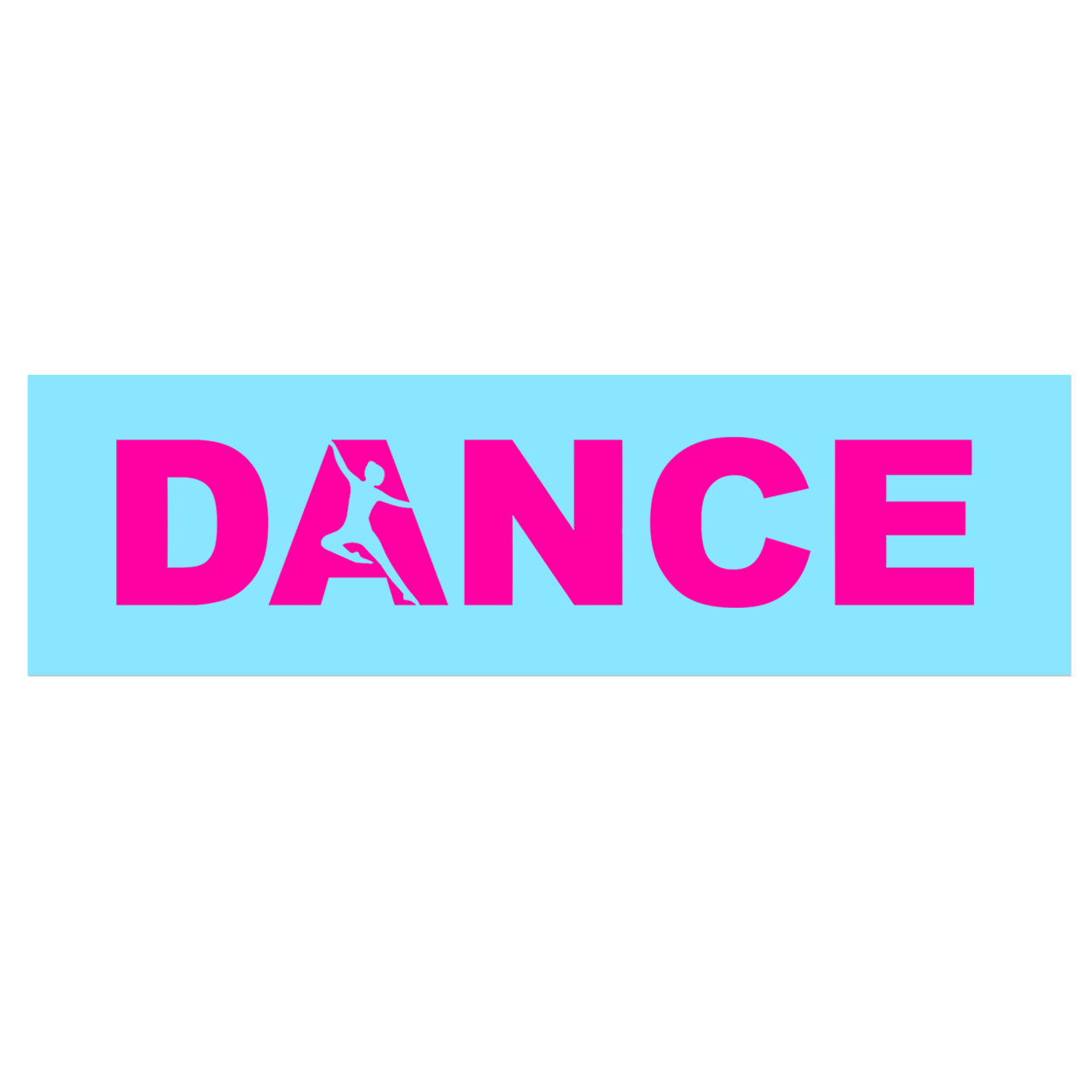 Dance Silhouette Logo Classic Decal (Pink Logo)
