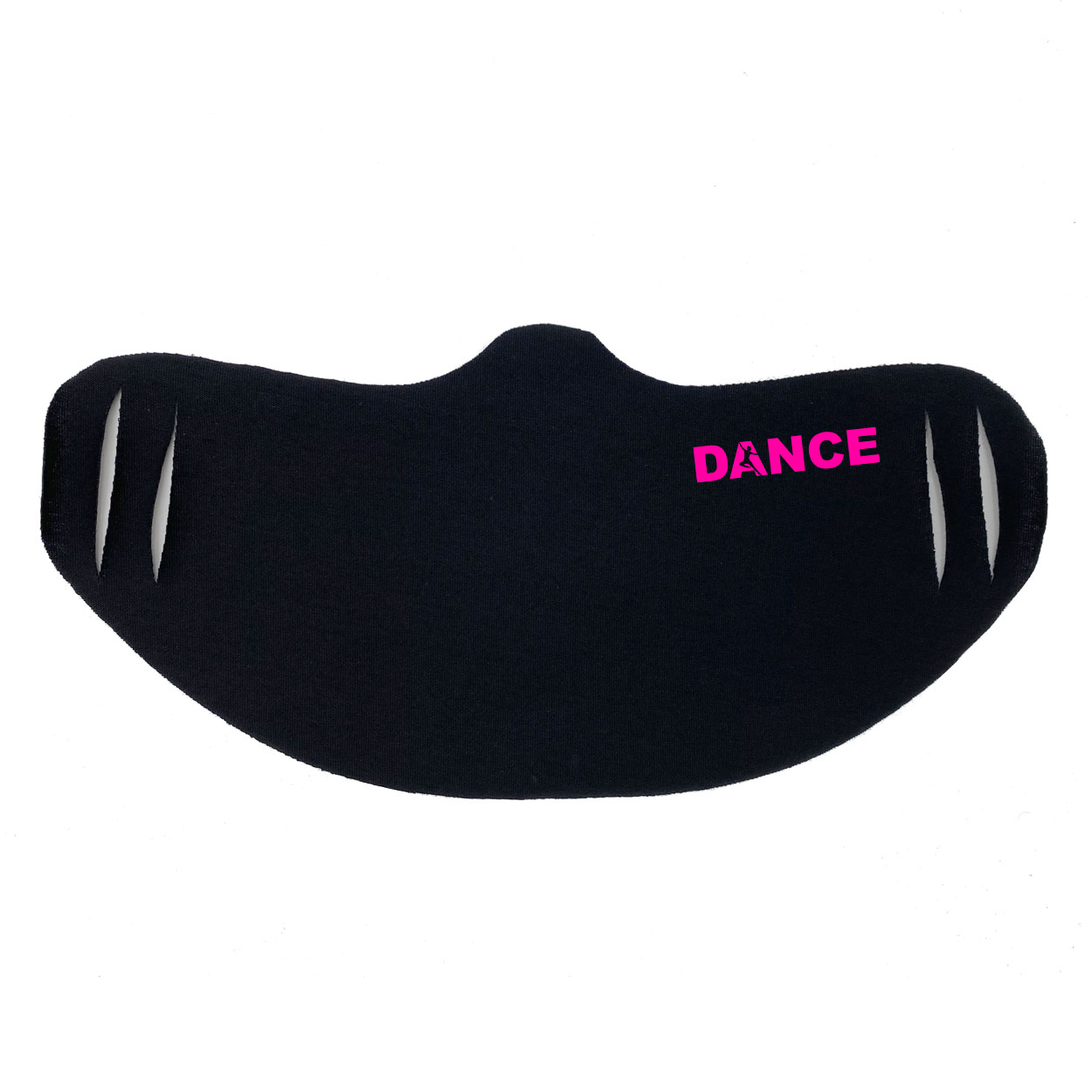 Dance Silhouette Logo Ultra Lightweight Face Mask Cover Black (Pink Logo)