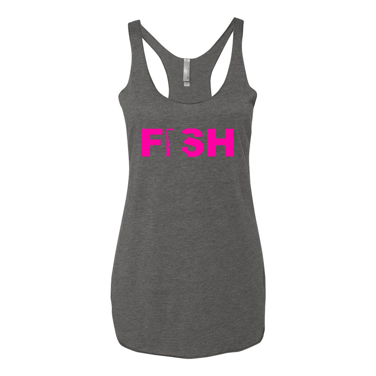 Fish Minnesota Classic Women's Ultra Thin Tank Top Premium Heather Gray (Pink Logo)