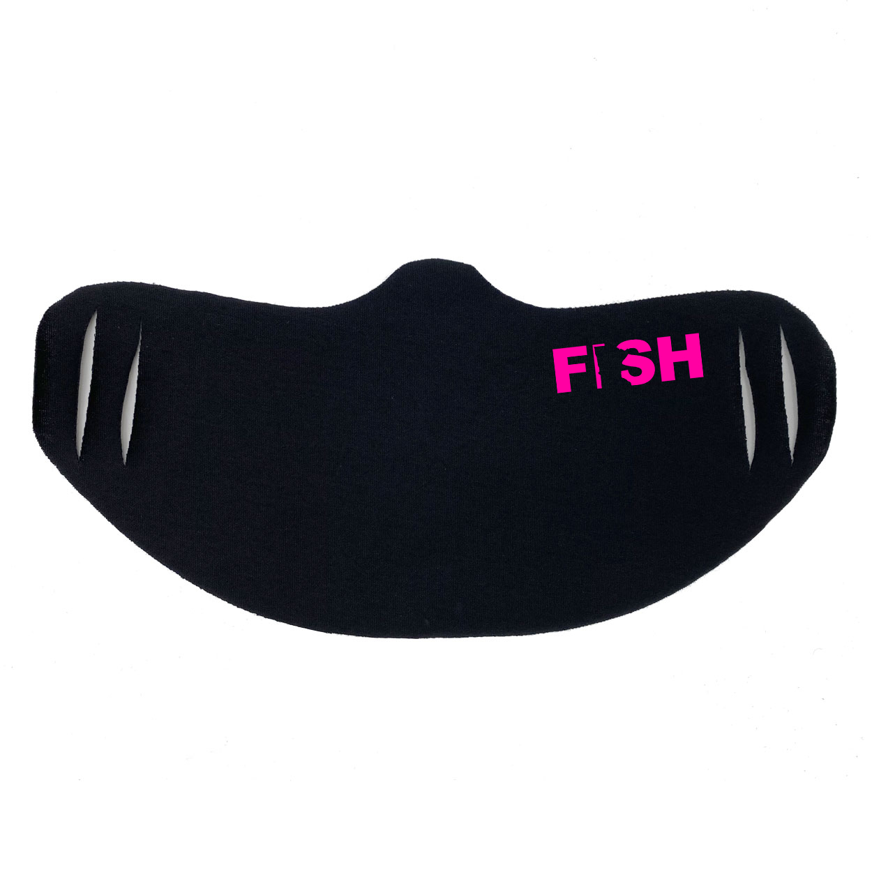 Fish Minnesota Ultra Lightweight Face Mask Cover Black (Pink Logo)