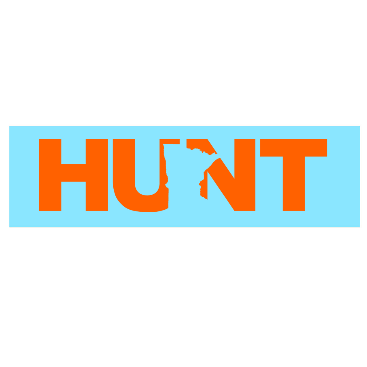 Hunt Minnesota Classic Decal (Orange Logo)