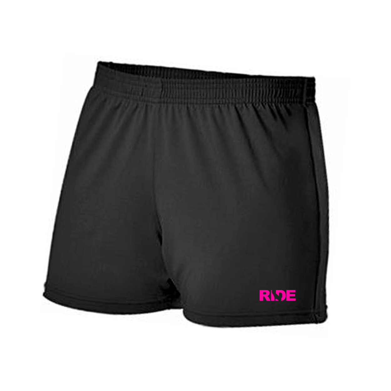 Ride California Classic Women's Cheer Shorts Black (Pink Logo)