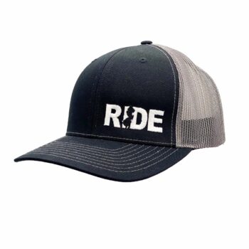 Ride New Jersey Night Out Embroidered Snapback Trucker Hat Black:white