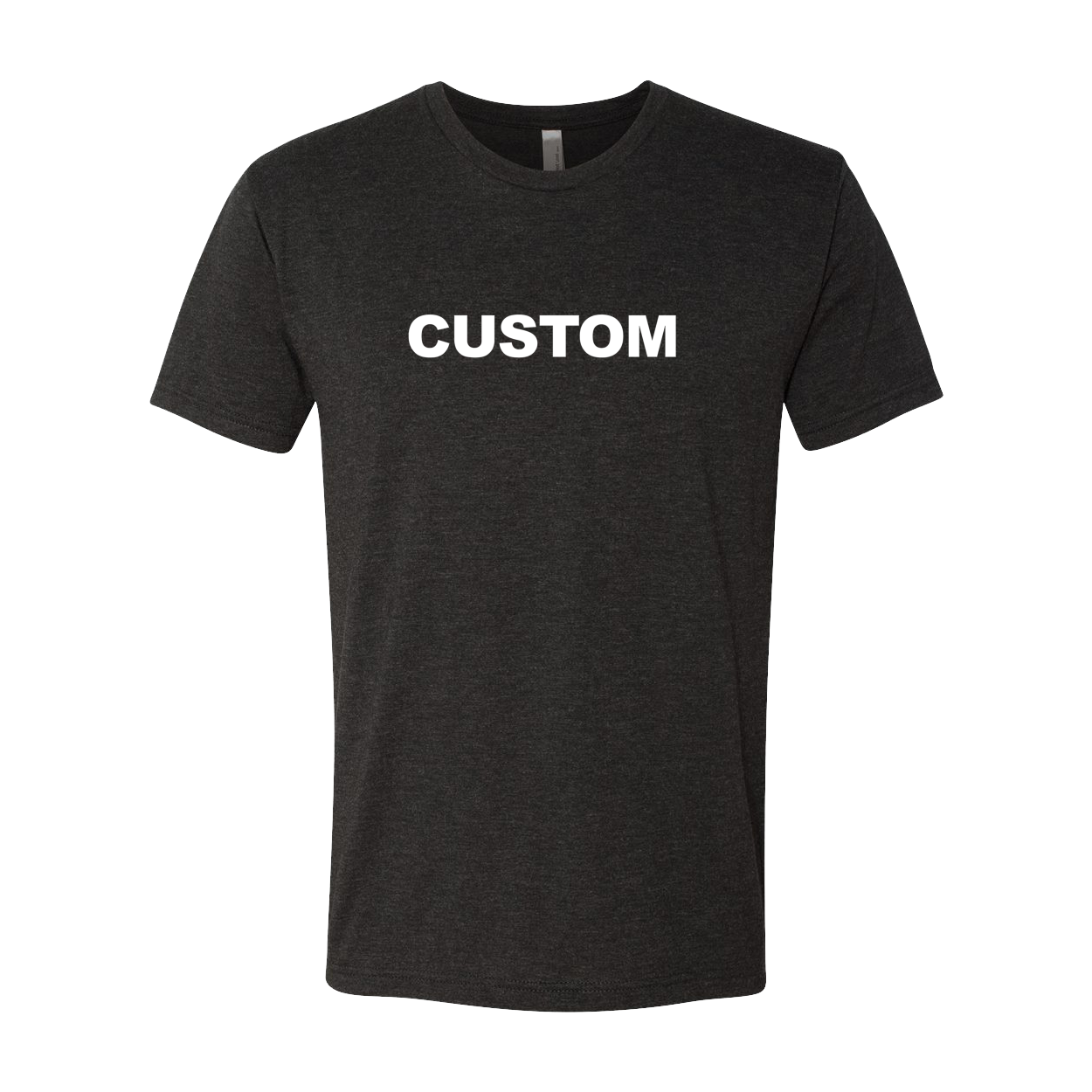 Custom Life Brand Logo Classic Premium Tri-Blend T-Shirt Vintage Black
