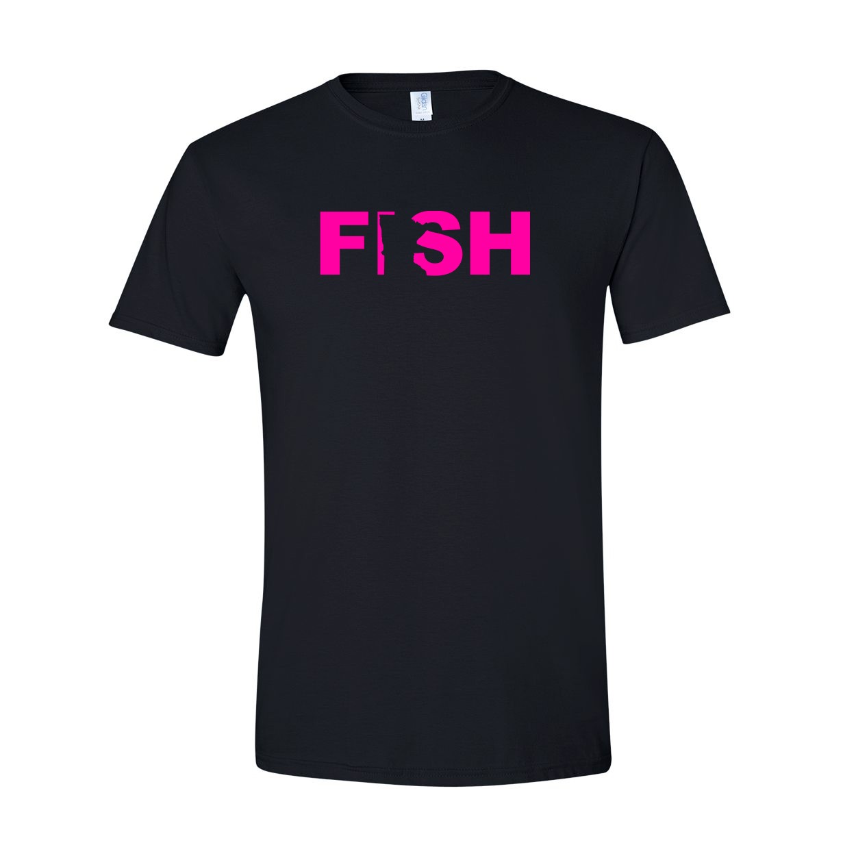 Fish Minnesota Classic T-Shirt Black (Pink Logo)