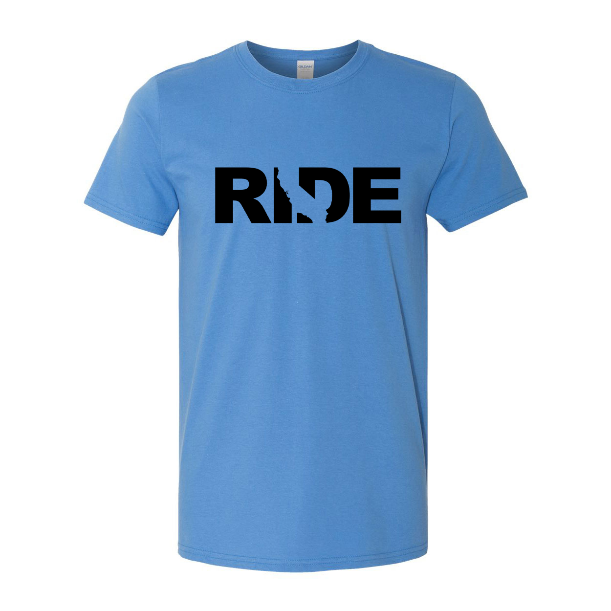 Ride California Classic T-Shirt Iris Blue (Black Logo)