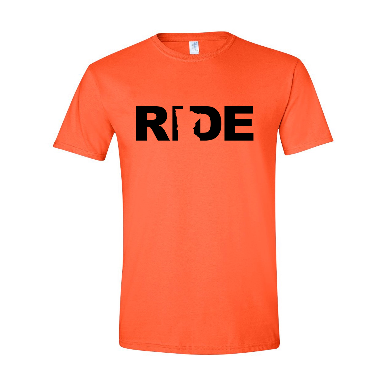 Ride Minnesota Classic T-Shirt Orange (Black Logo)