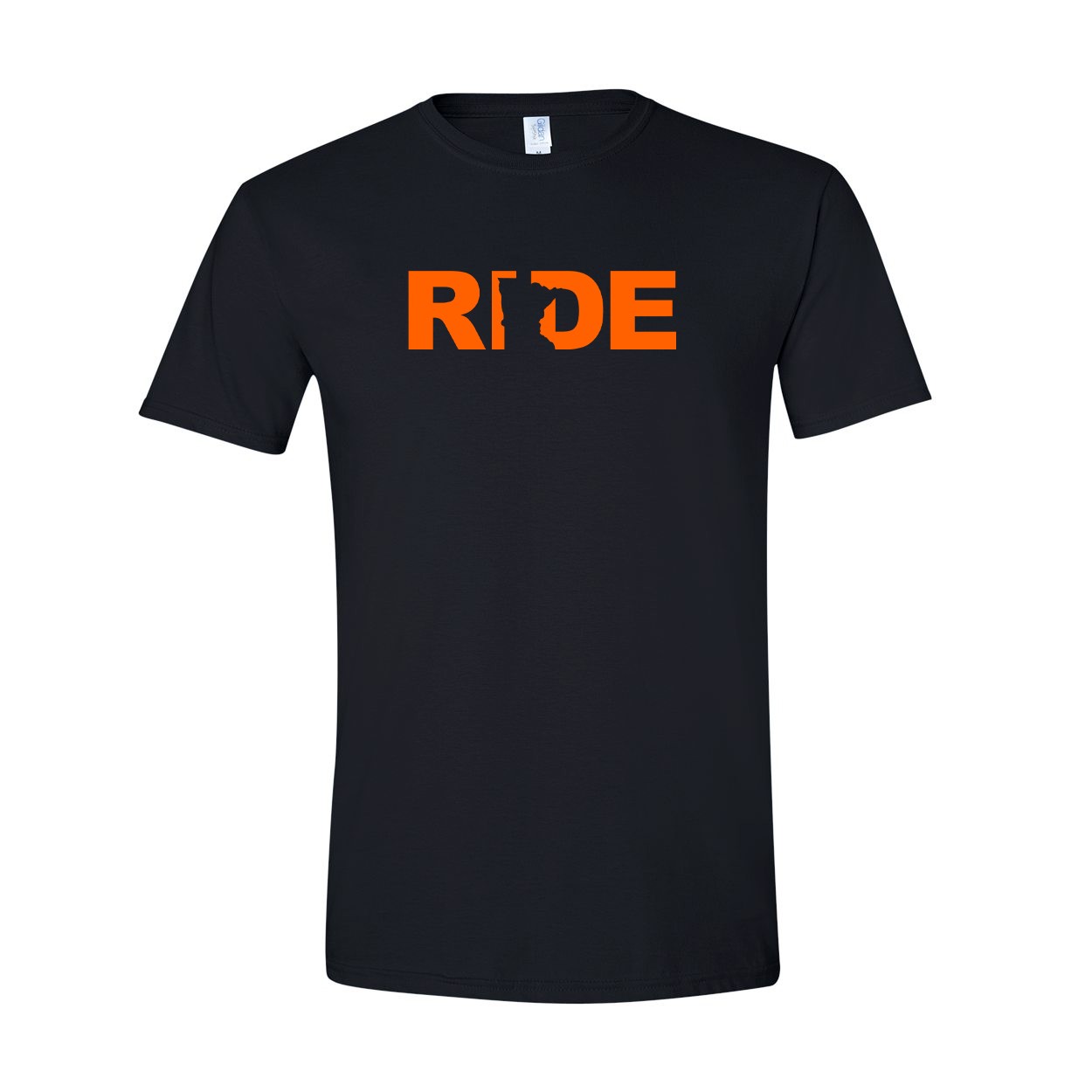 Ride Minnesota Classic T-Shirt Black (Orange Logo)