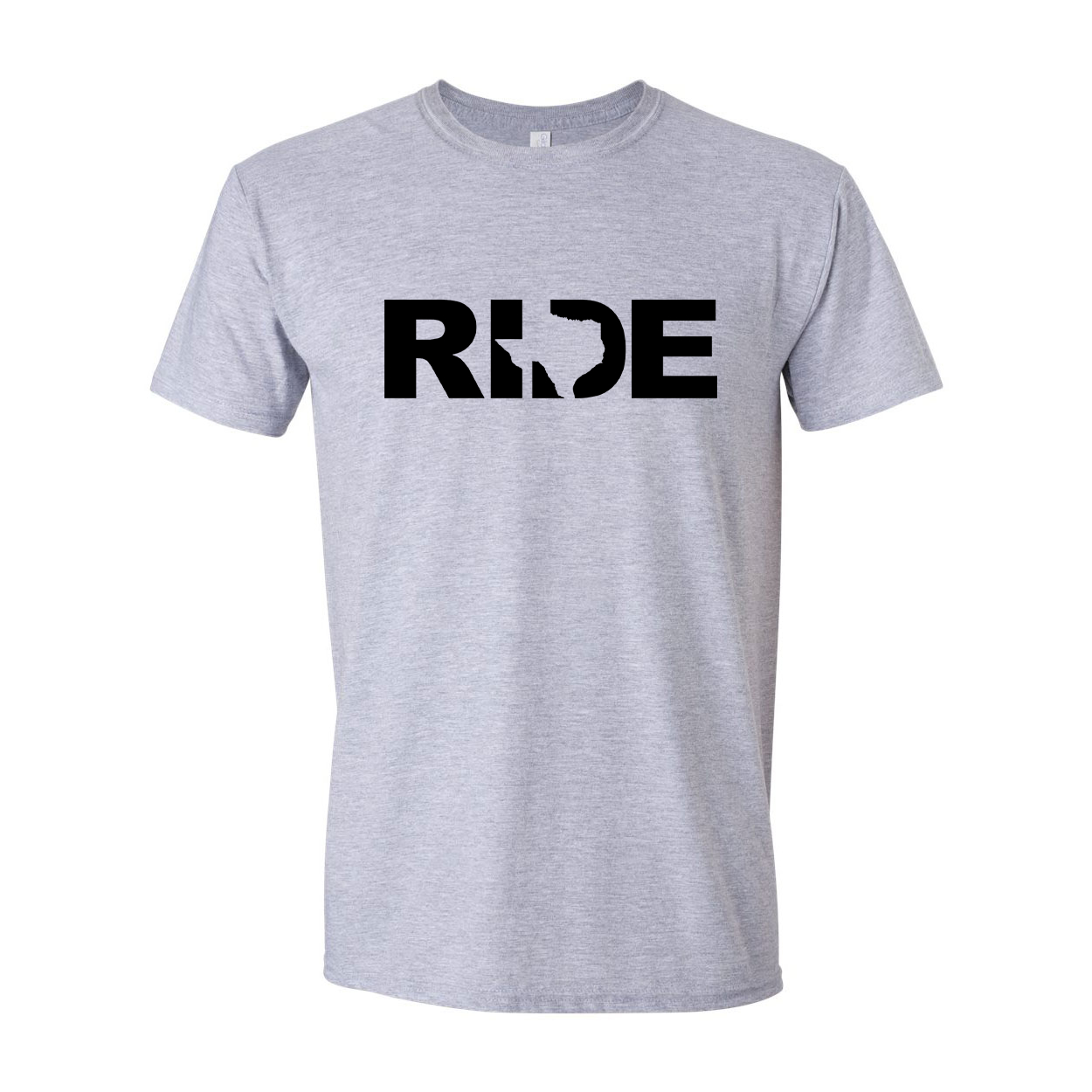 Ride Texas Classic T-Shirt Sport Gray (Black Logo)