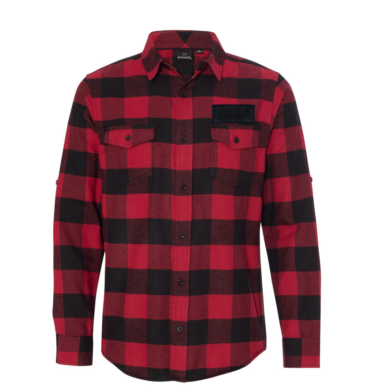 huiselijk Onveilig Intact Camp Brand Logo Classic Unisex Long Sleeve Woven Patch Flannel Shirt  Red/Black Buffalo (White Logo) – Life Brand