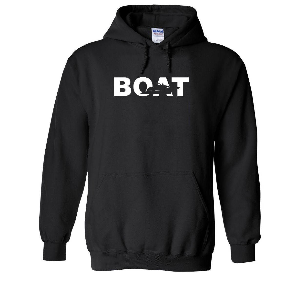 Boat Yacht Logo Classic Sweatshirt Black (White Logo)