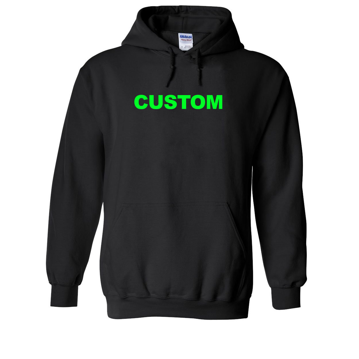 Custom Life Brand Logo Classic Sweatshirt Black (Green Logo)