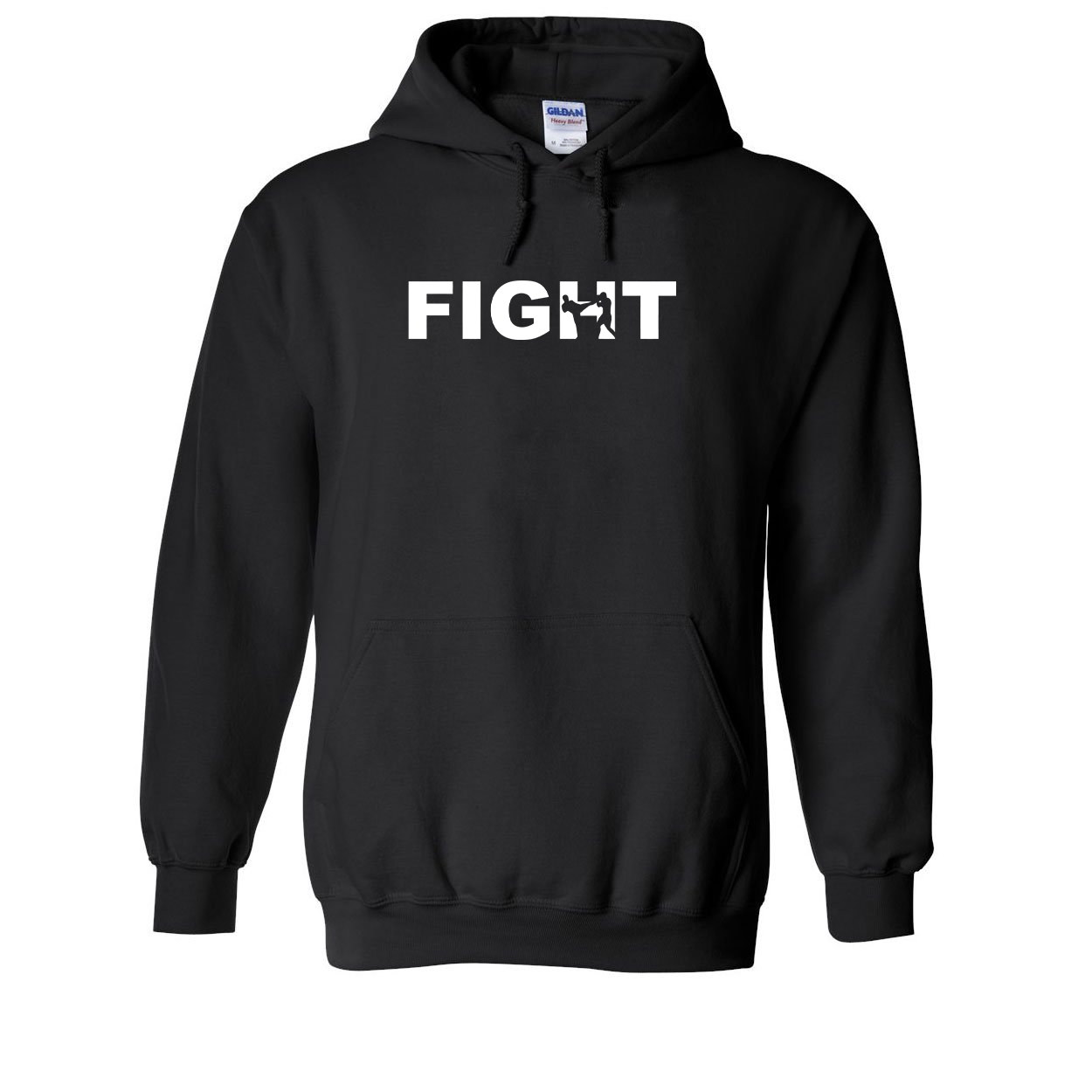 Fight Kick Logo Classic Sweatshirt Black (White Logo)