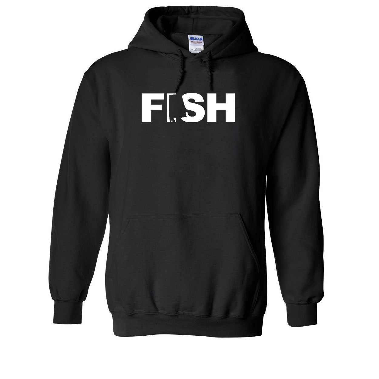 Fish Alabama Classic Sweatshirt Black (White Logo)