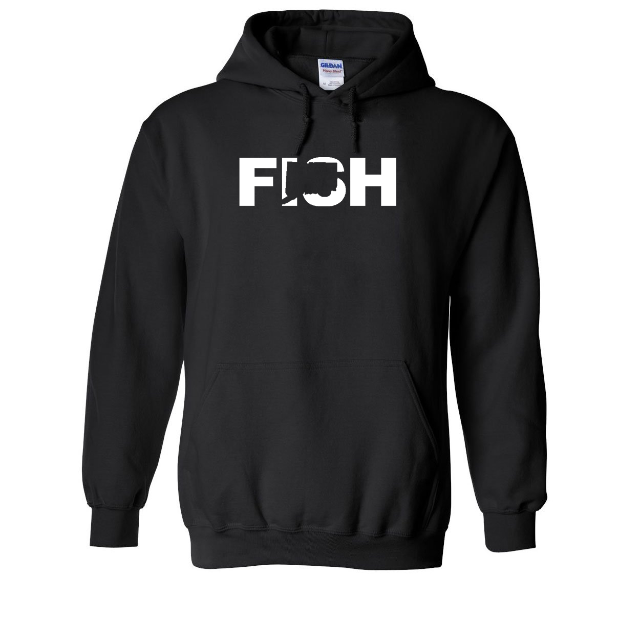 Fish Connecticut Classic Sweatshirt Black (White Logo)