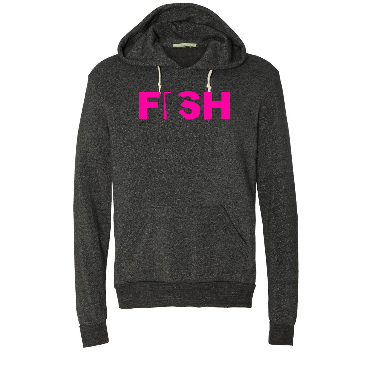 Fish Minnesota Classic Premium Ultra-Soft Sweatshirt Eco Black (Pink Logo)