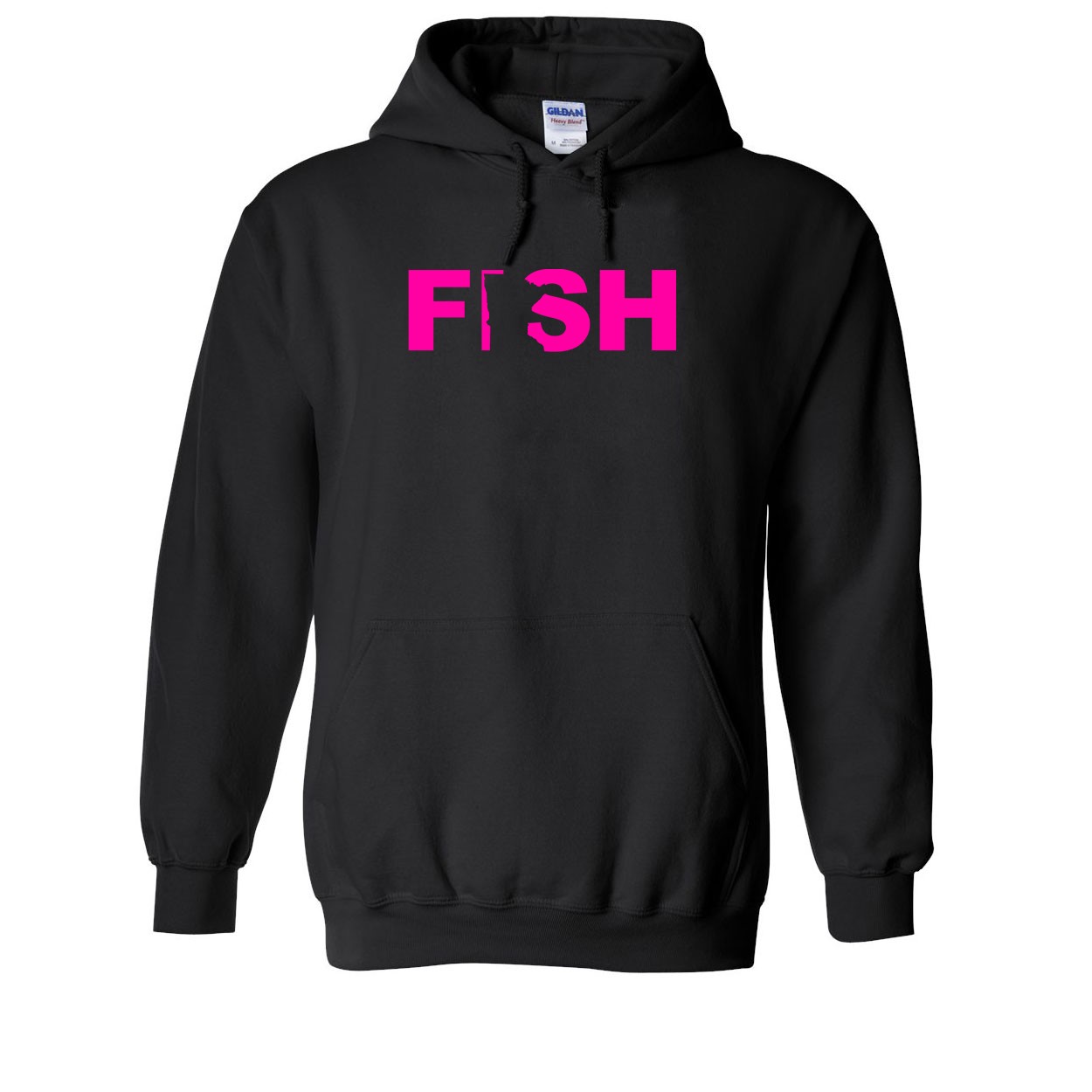 Fish Minnesota Classic Sweatshirt Black (Pink Logo)