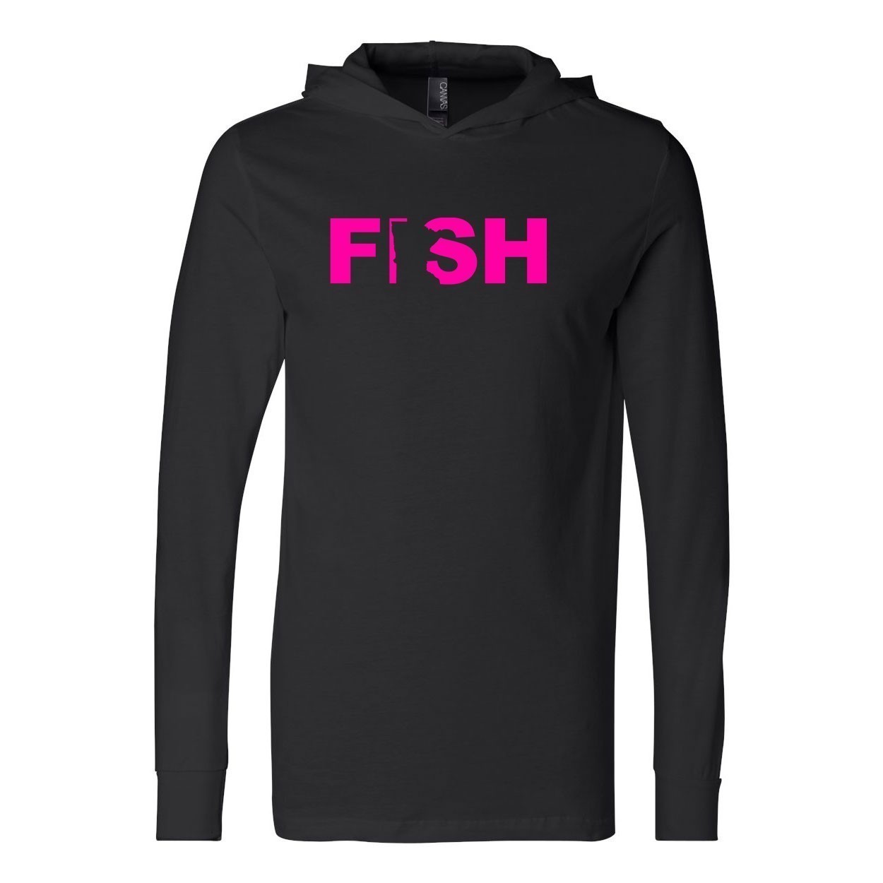 Fish Minnesota Classic Ultra Lightweight Sweatshirt Black (Pink Logo)