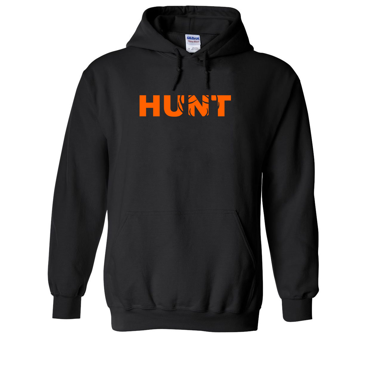Hunt Rack Logo Classic Sweatshirt Black (Orange Logo)