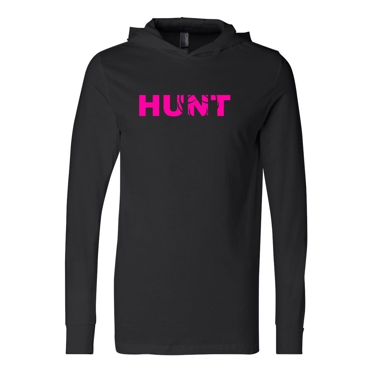 Hunt Rack Logo Classic Ultra Lightweight Sweatshirt Black (Pink Logo)