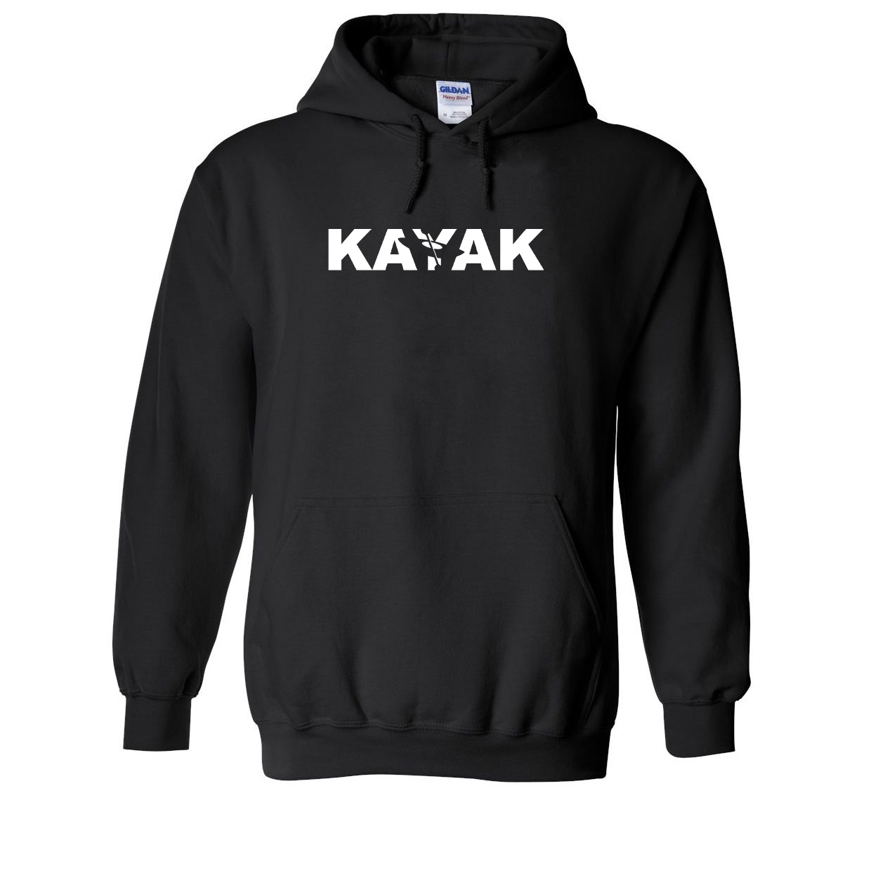 Kayak Hull Logo Classic Sweatshirt Black (White Logo)