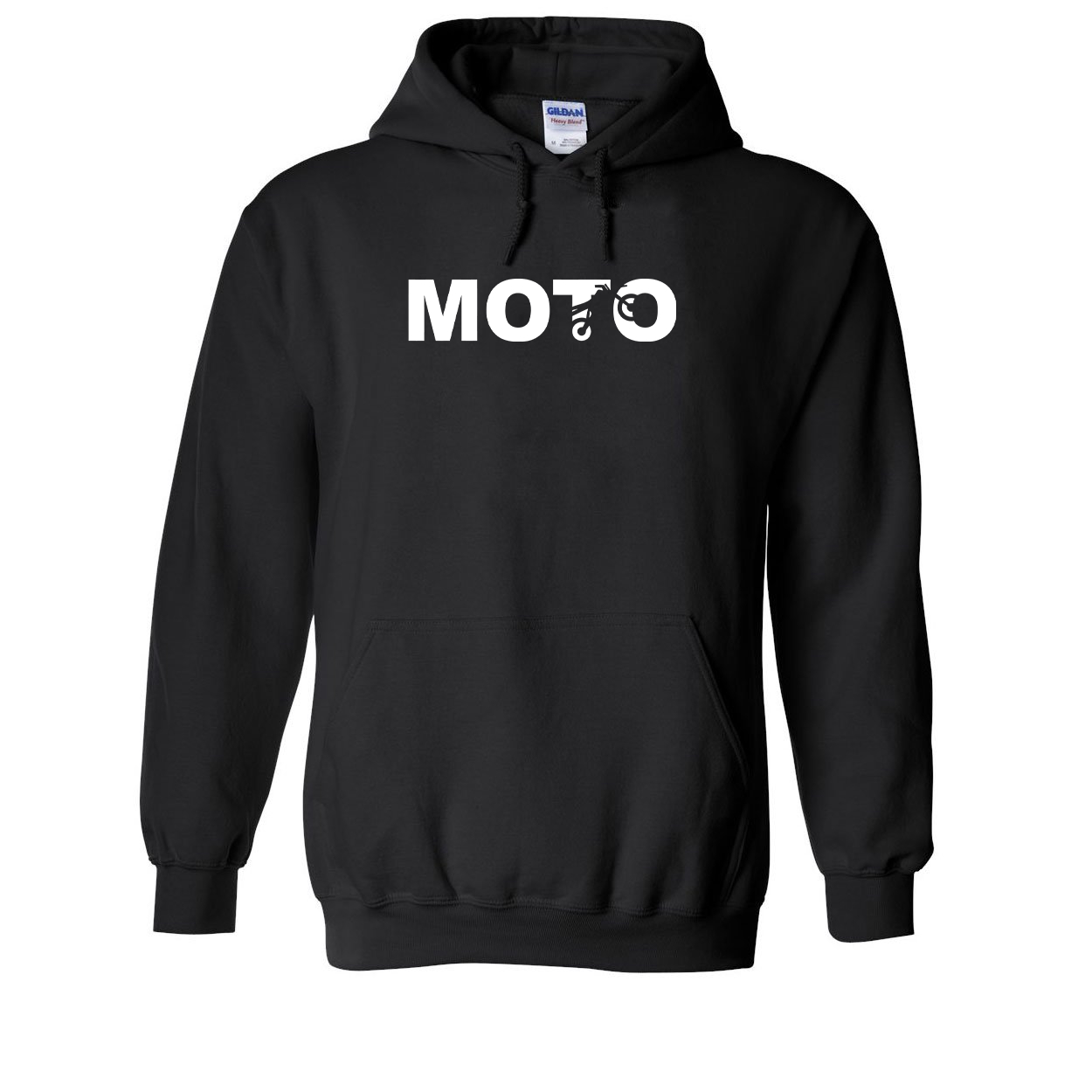 Moto Wheelie Logo Classic Sweatshirt Black (White Logo)