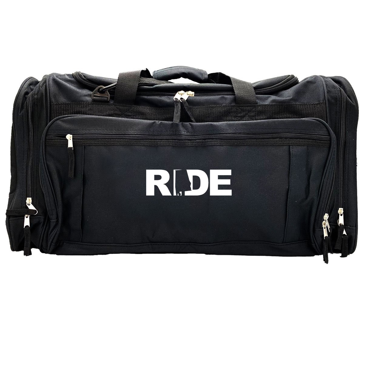 Ride Alabama Classic Explorer Large Duffel Bag Black (White Logo)