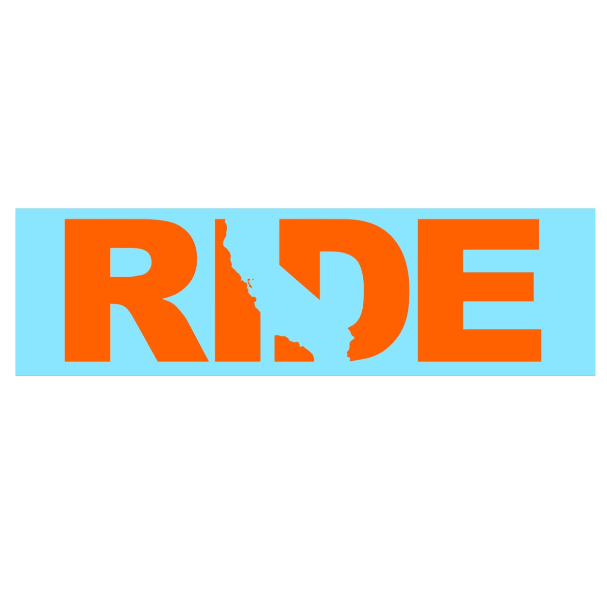 Ride California Classic Decal (Orange Logo)