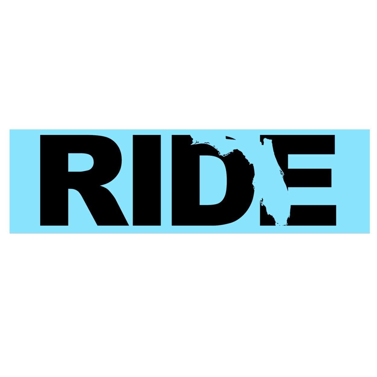 Ride Florida Classic Decal (Black Logo)