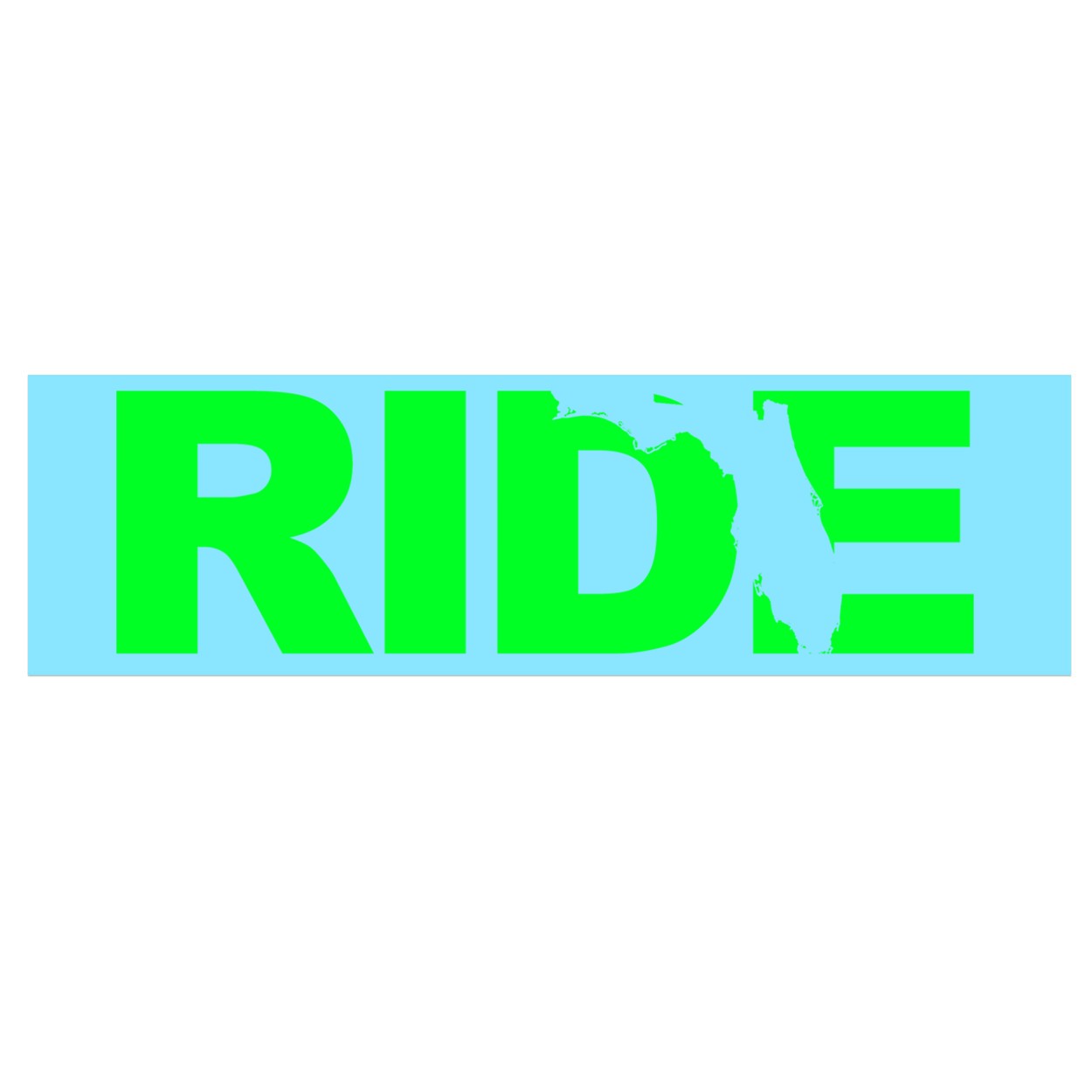 Ride Florida Classic Decal (Green Logo)