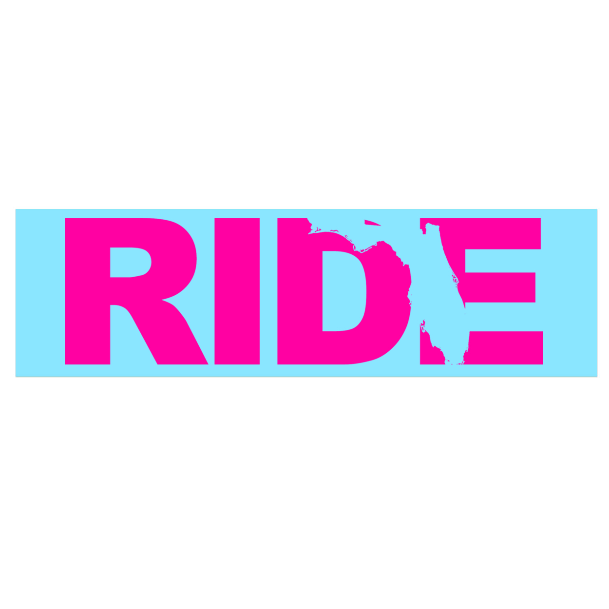 Ride Florida Classic Decal (Pink Logo)