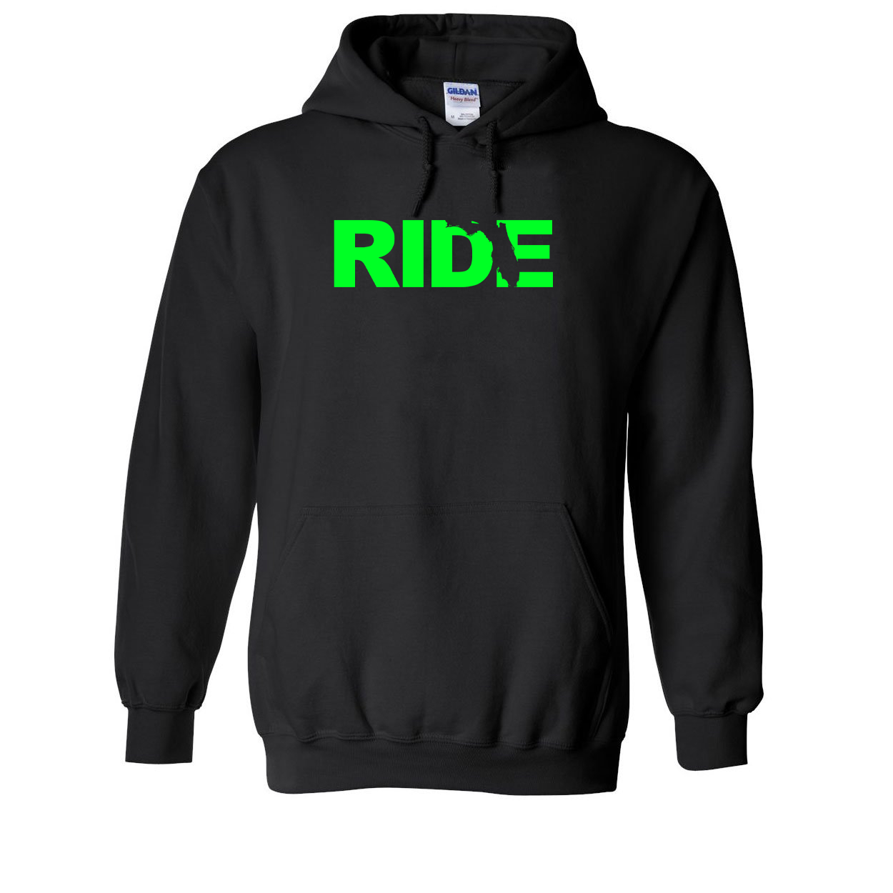 Ride Florida Classic Sweatshirt Black (Green Logo)