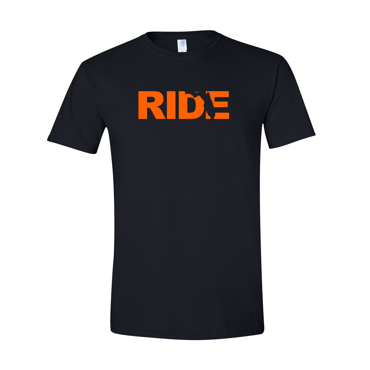 Ride Florida Classic T-Shirt Black (Orange Logo)