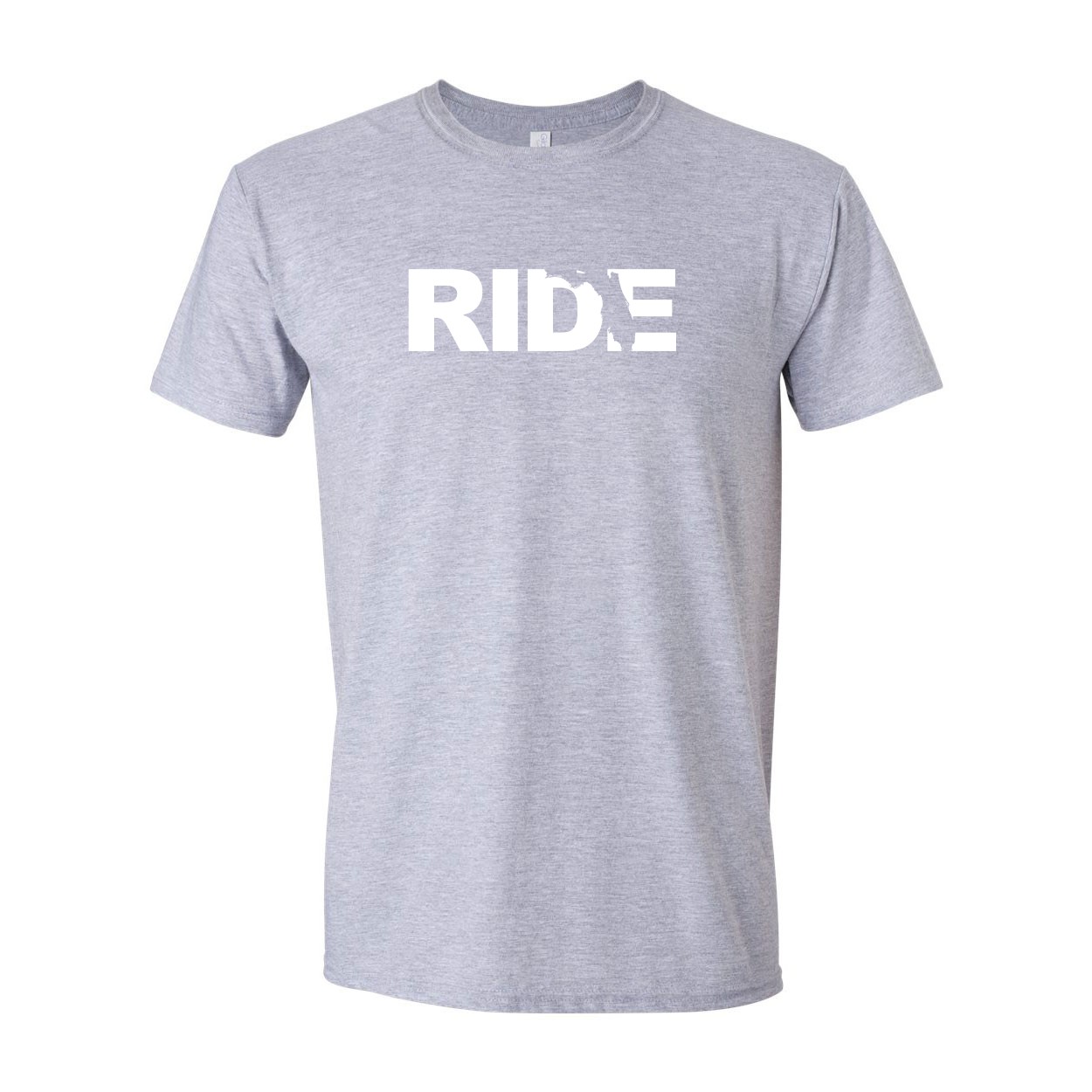 Ride Florida Classic T-Shirt Sport Gray (White Logo)