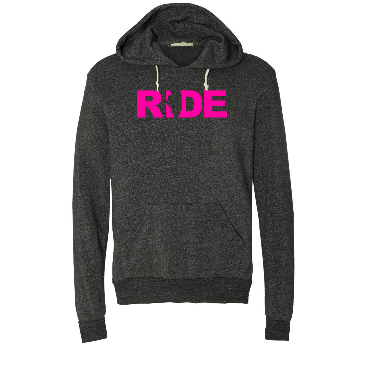 Ride Illinois Classic Premium Ultra-Soft Sweatshirt Eco Black (Pink Logo)