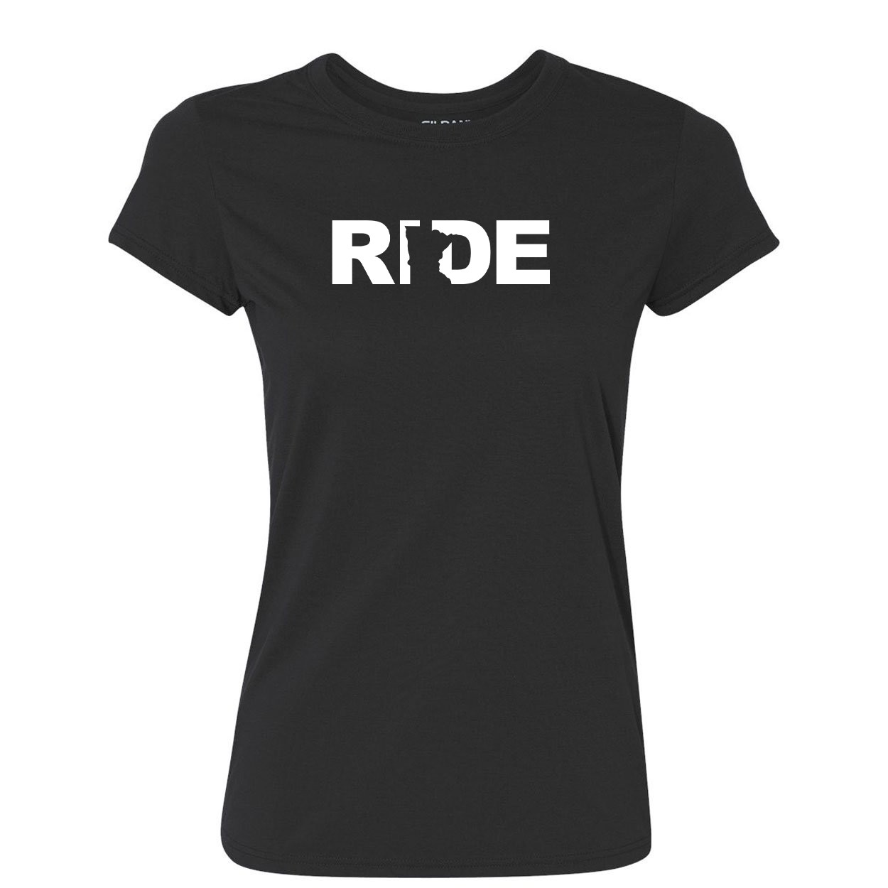 Ride Minnesota Classic Womens Performance T-Shirt Black