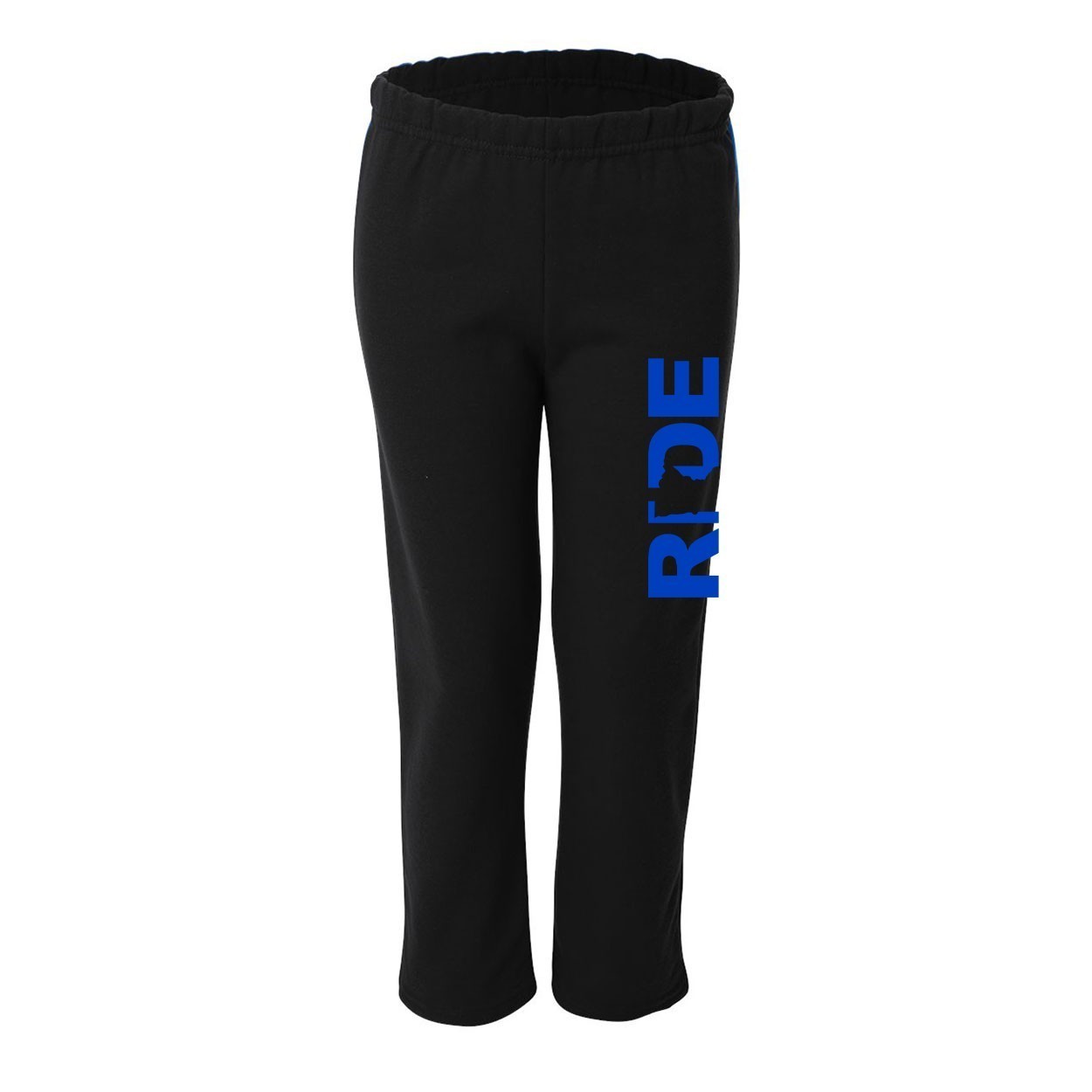 Ride Minnesota Classic Youth Unisex Sweatpants Black (Blue Logo)