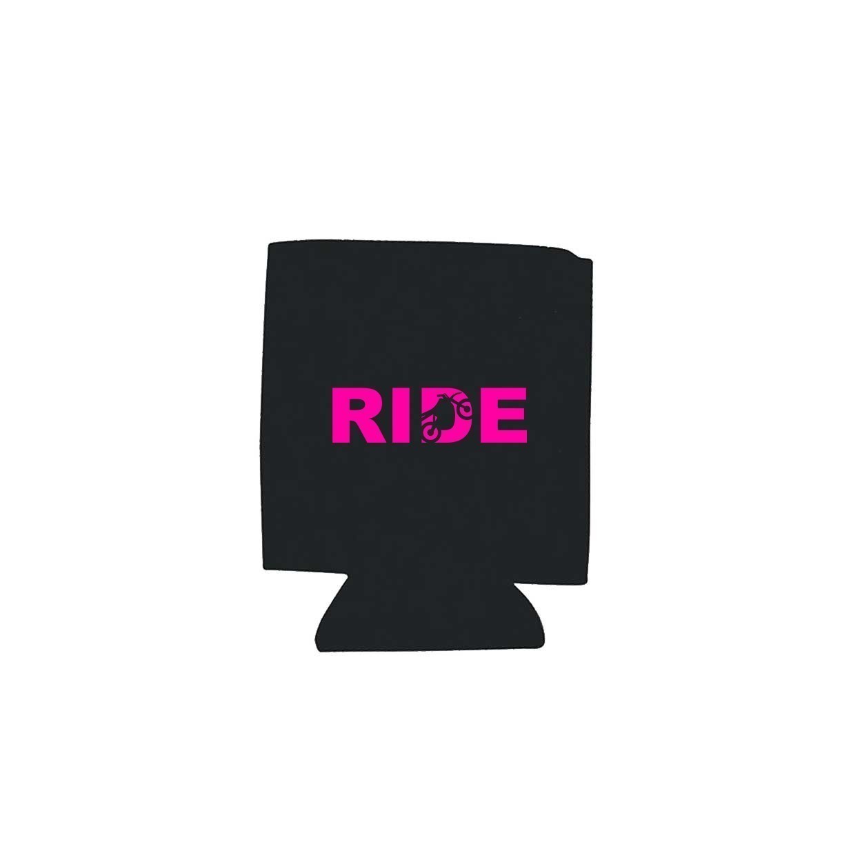 Ride Moto Logo Koozie Black (Pink Logo)