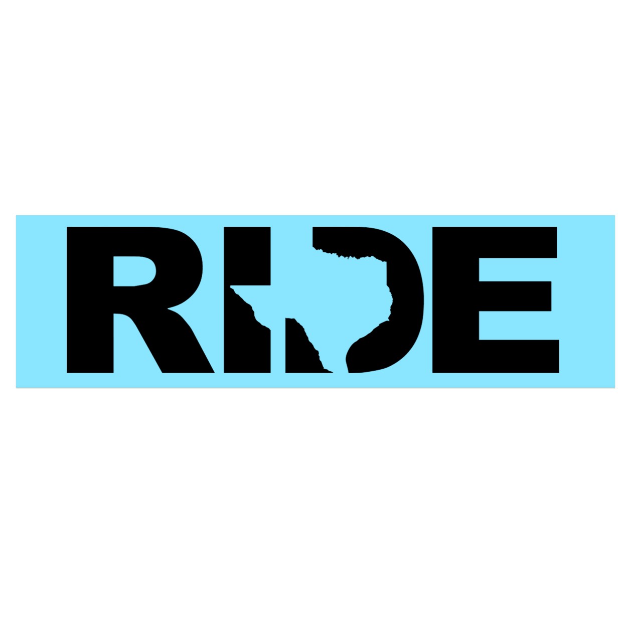 Ride Texas Classic Decal (Black Logo)