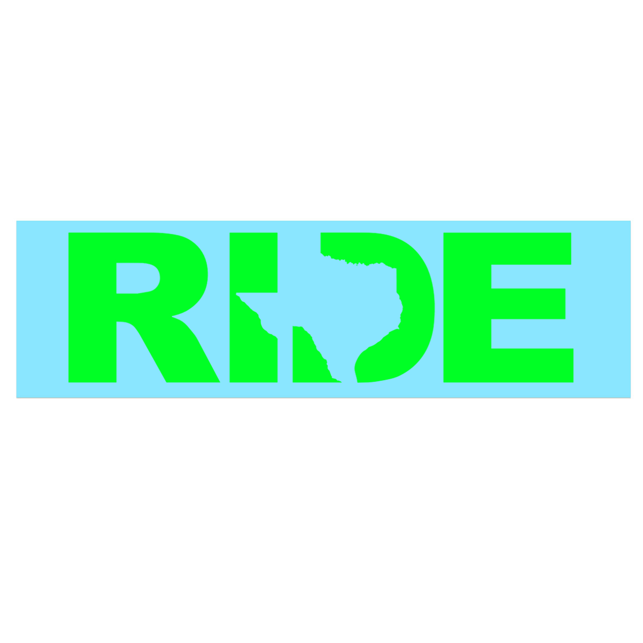 Ride Texas Classic Decal (Green Logo)