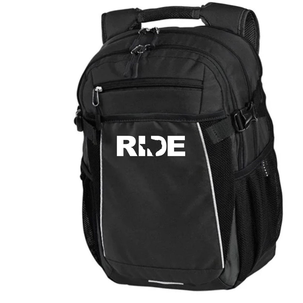 Ride Texas Classic Pro Pioneer Backpack Black (White Logo)