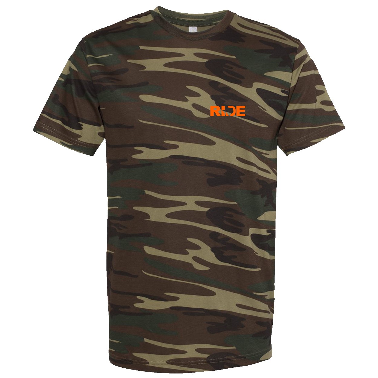 Ride Texas Night Out Premium T-Shirt Camo (Orange Logo)