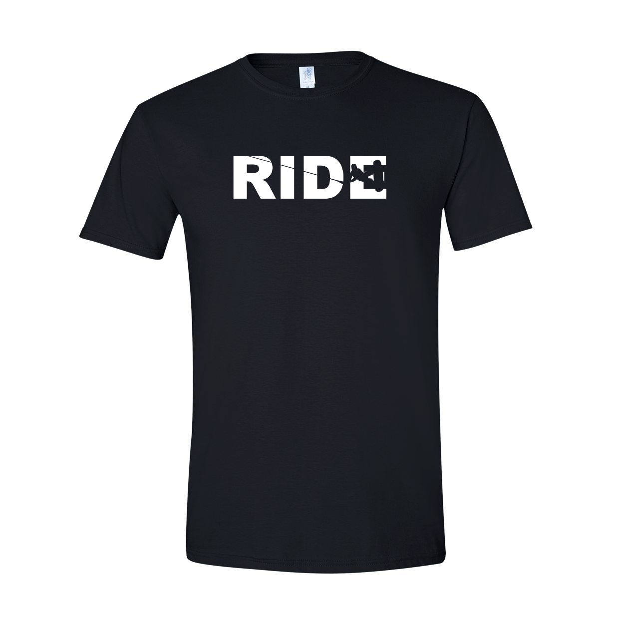 Ride Wakeboard Logo Classic T-Shirt Black (White Logo)