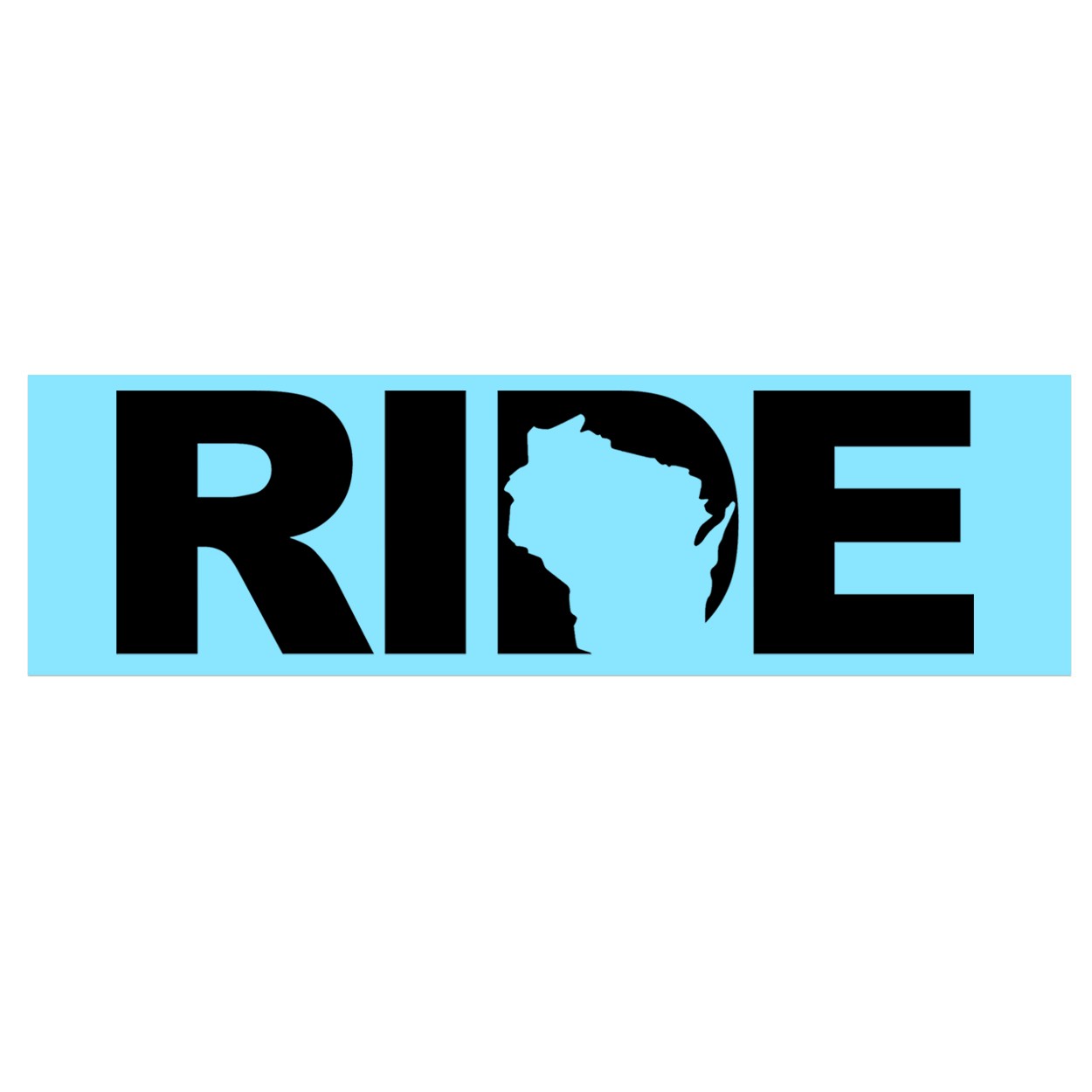 Ride Wisconsin Classic Decal (Black Logo)