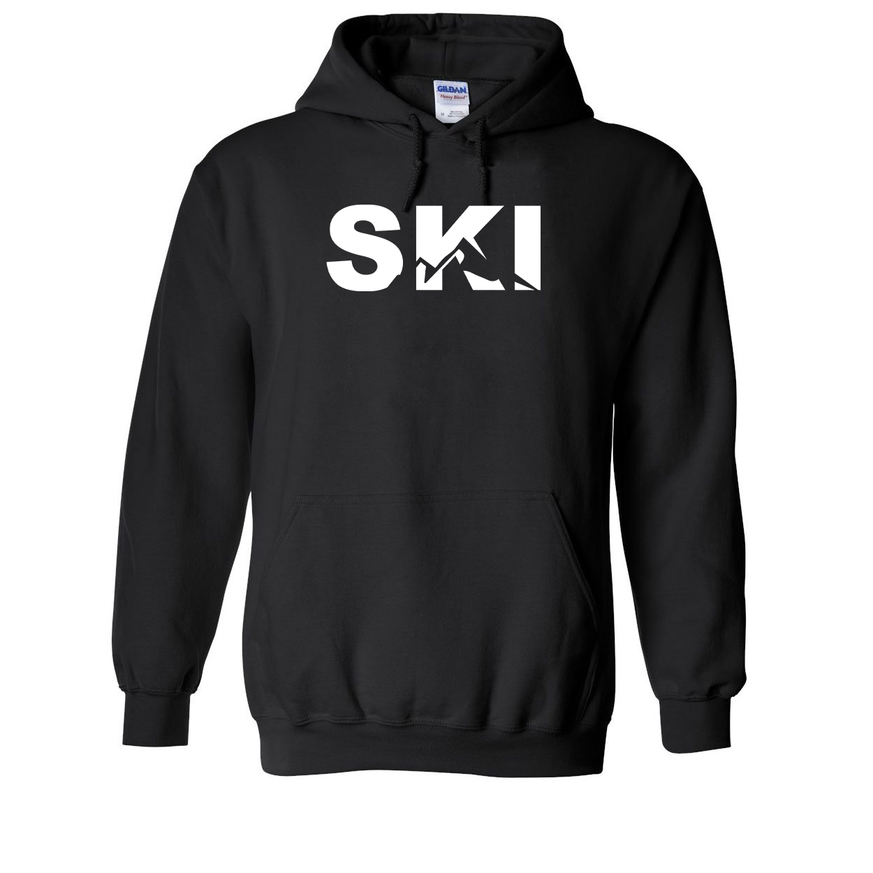 Ski Mountain Logo Classic Sweatshirt Black (White Logo)
