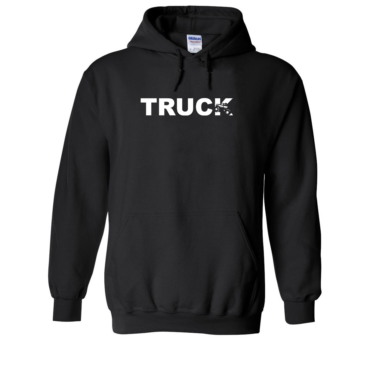 Truck 4x4 Logo Classic Sweatshirt Black (White Logo)