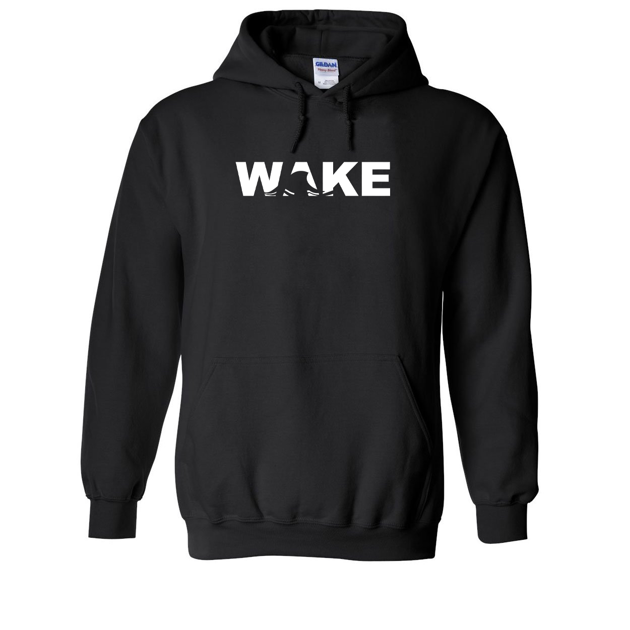 Wake Wave Logo Classic Sweatshirt Black (White Logo)