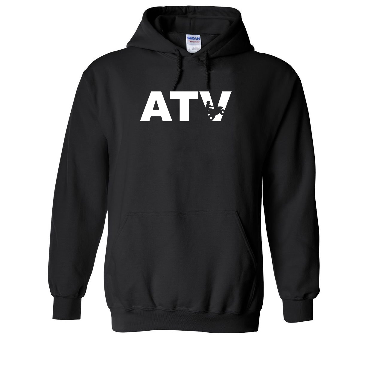 ATV Rider Logo Classic Sweatshirt Black (White Logo)