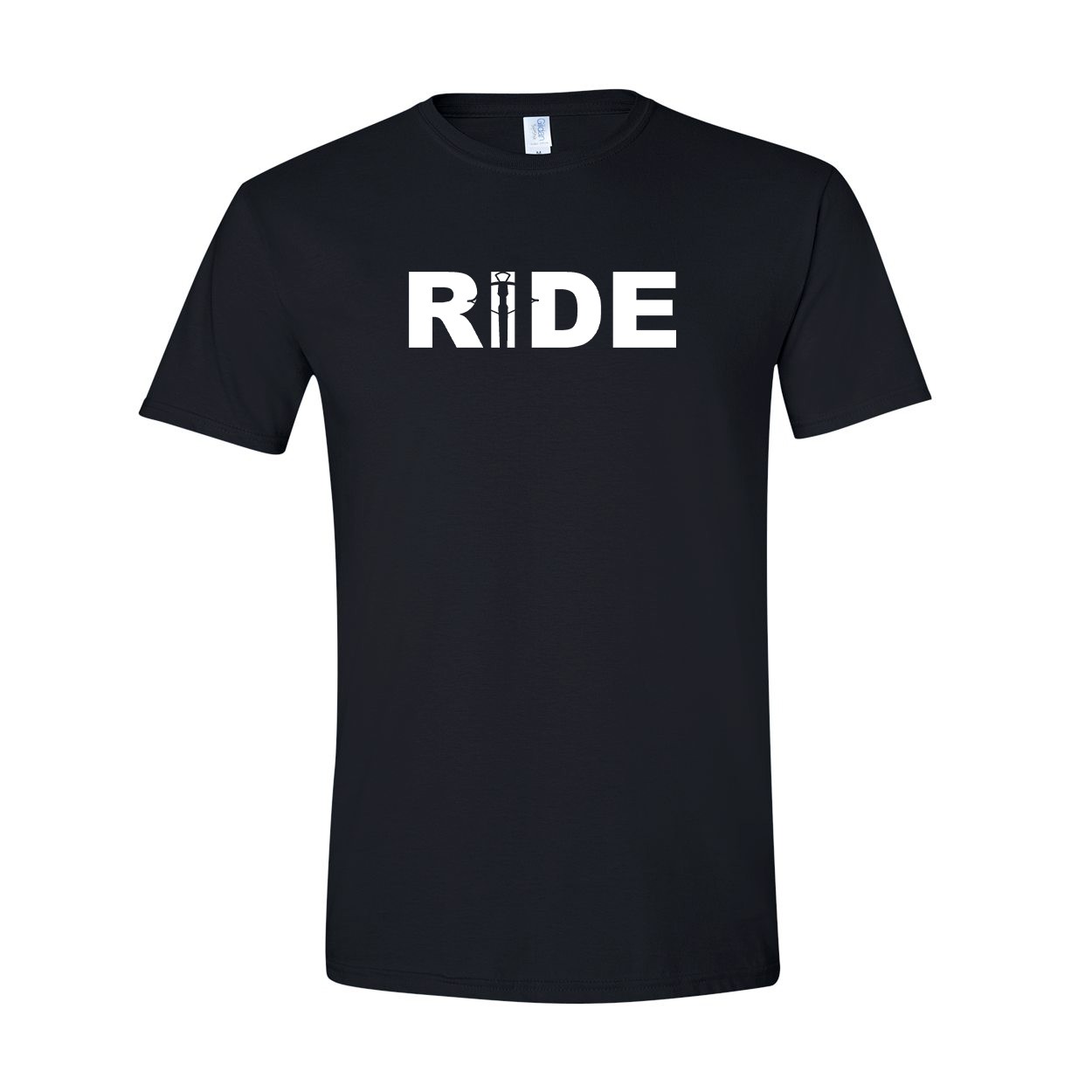 Ride Crossbow Logo Classic T-Shirt Black (White Logo)
