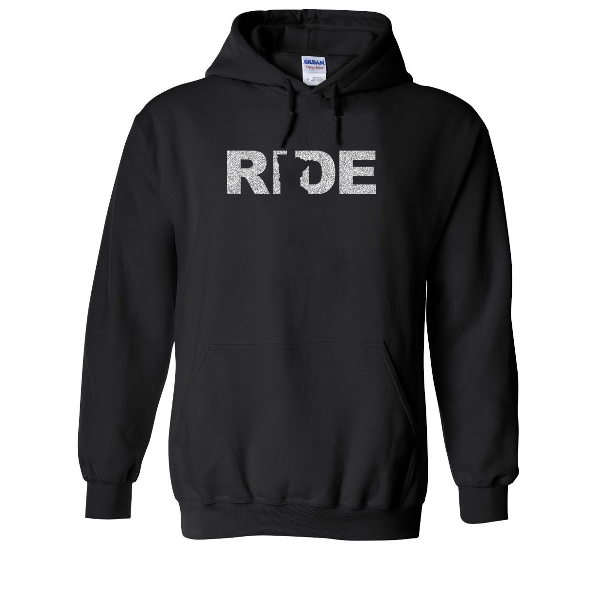 Ride Minnesota Classic Sweatshirt Black (Glitter Silver Logo)